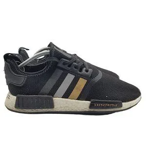 Adidas NMD_R1 x Shoe Palace Gold Trefoil Mens 11 Sneakers Shoes EH2749 Adidas NMD R1 BLACK Gold White Silver Shoe Palace Running  main image 3